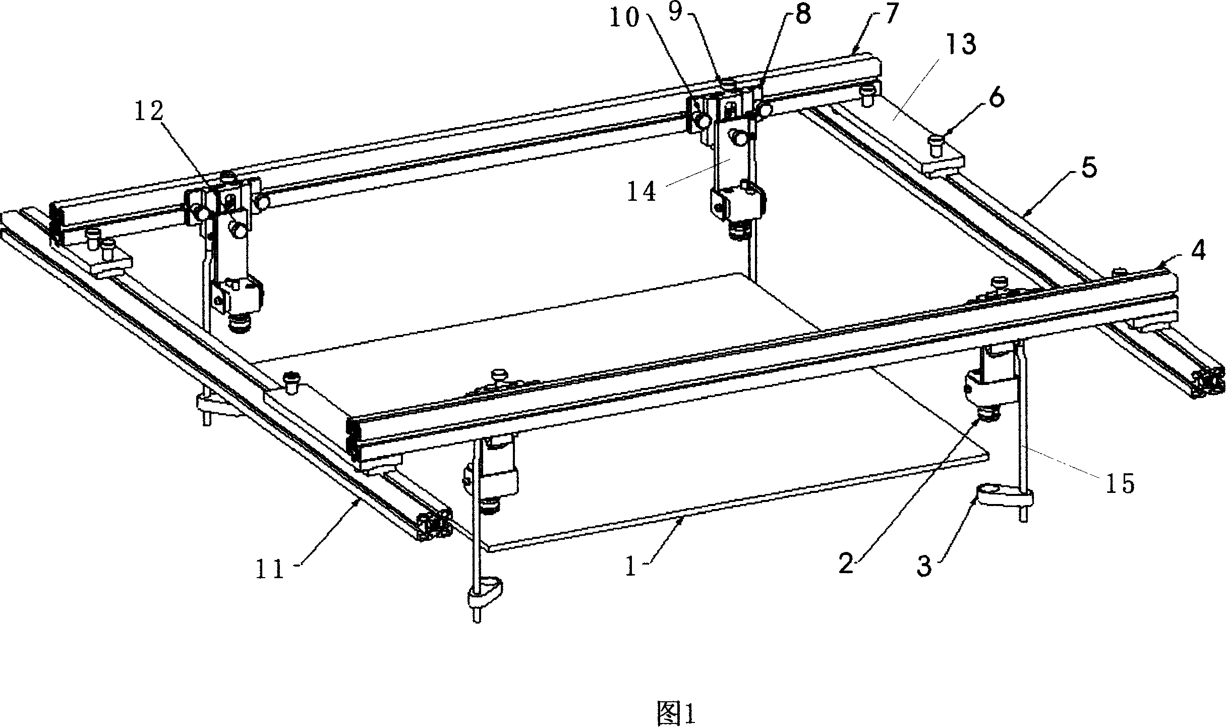 On-line visual measuring system for tile size and shape