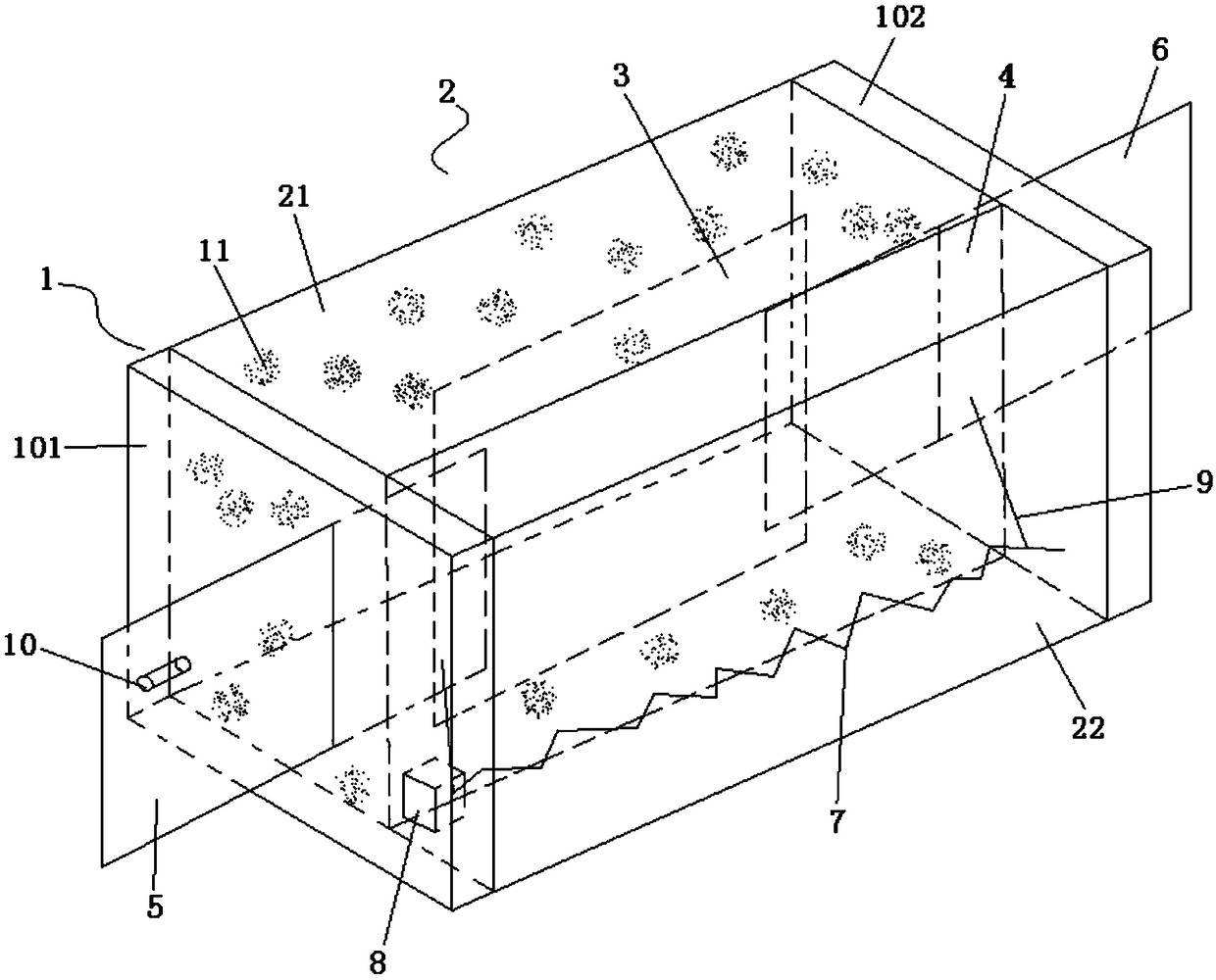 Arc extinguishing fuse with open-circuit mark