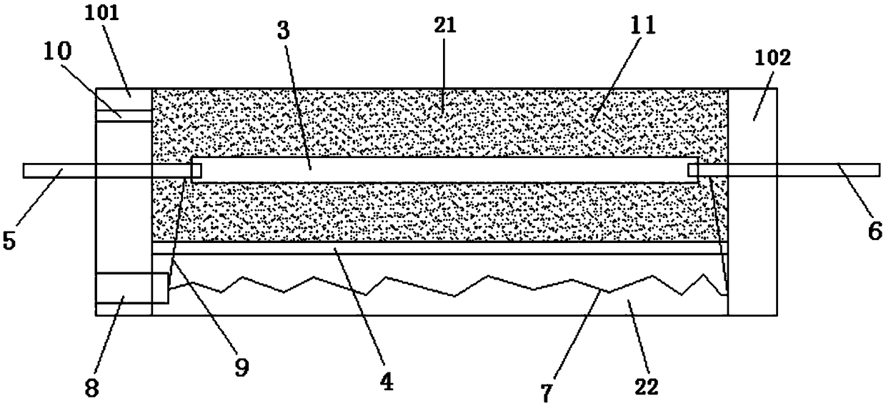 Arc extinguishing fuse with open-circuit mark