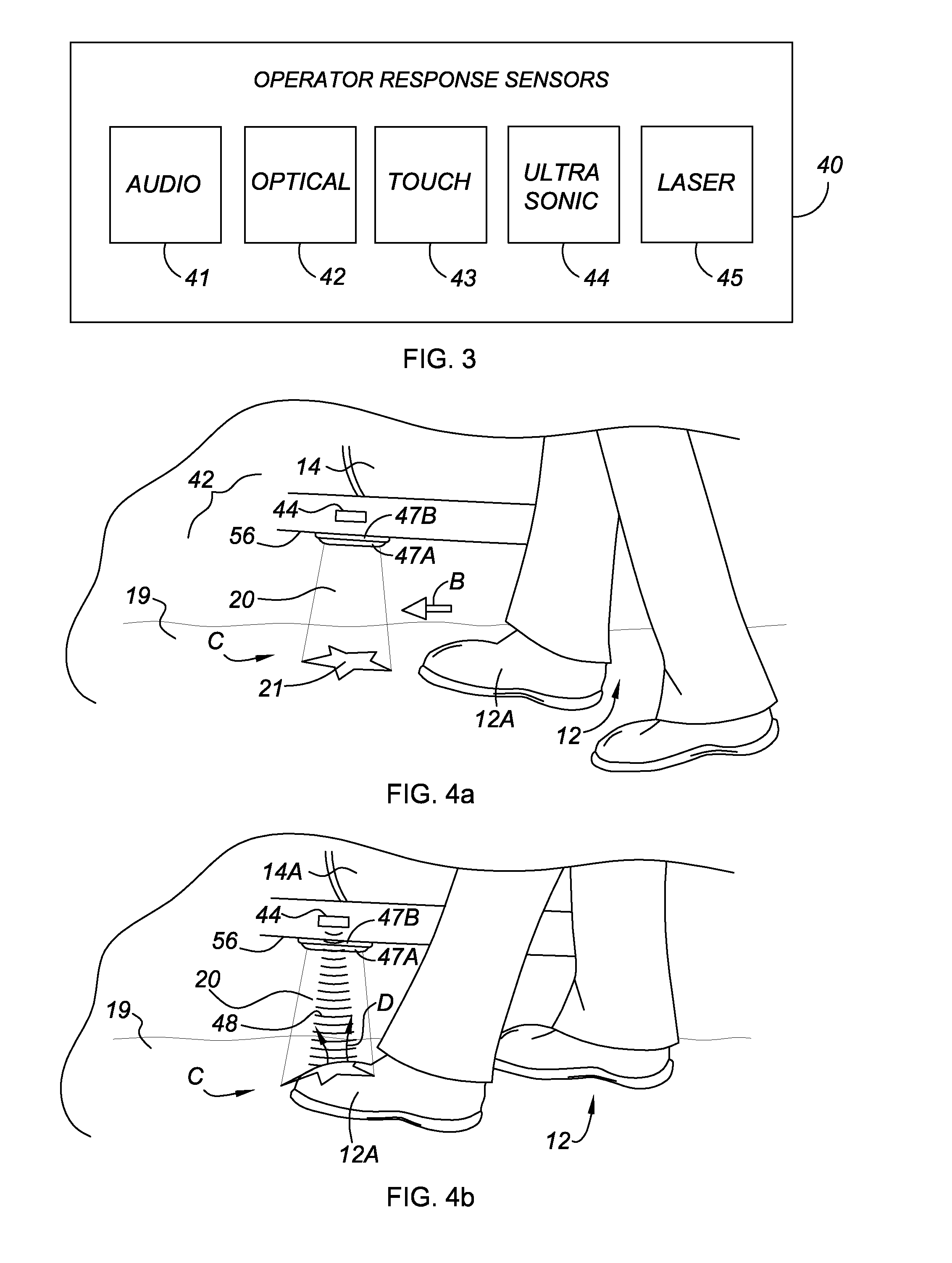 Arms full vehicle closure activation apparatus and method