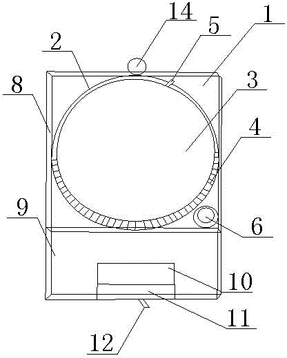 Movable rotary type domestic garbage aerobic fermentation cabin