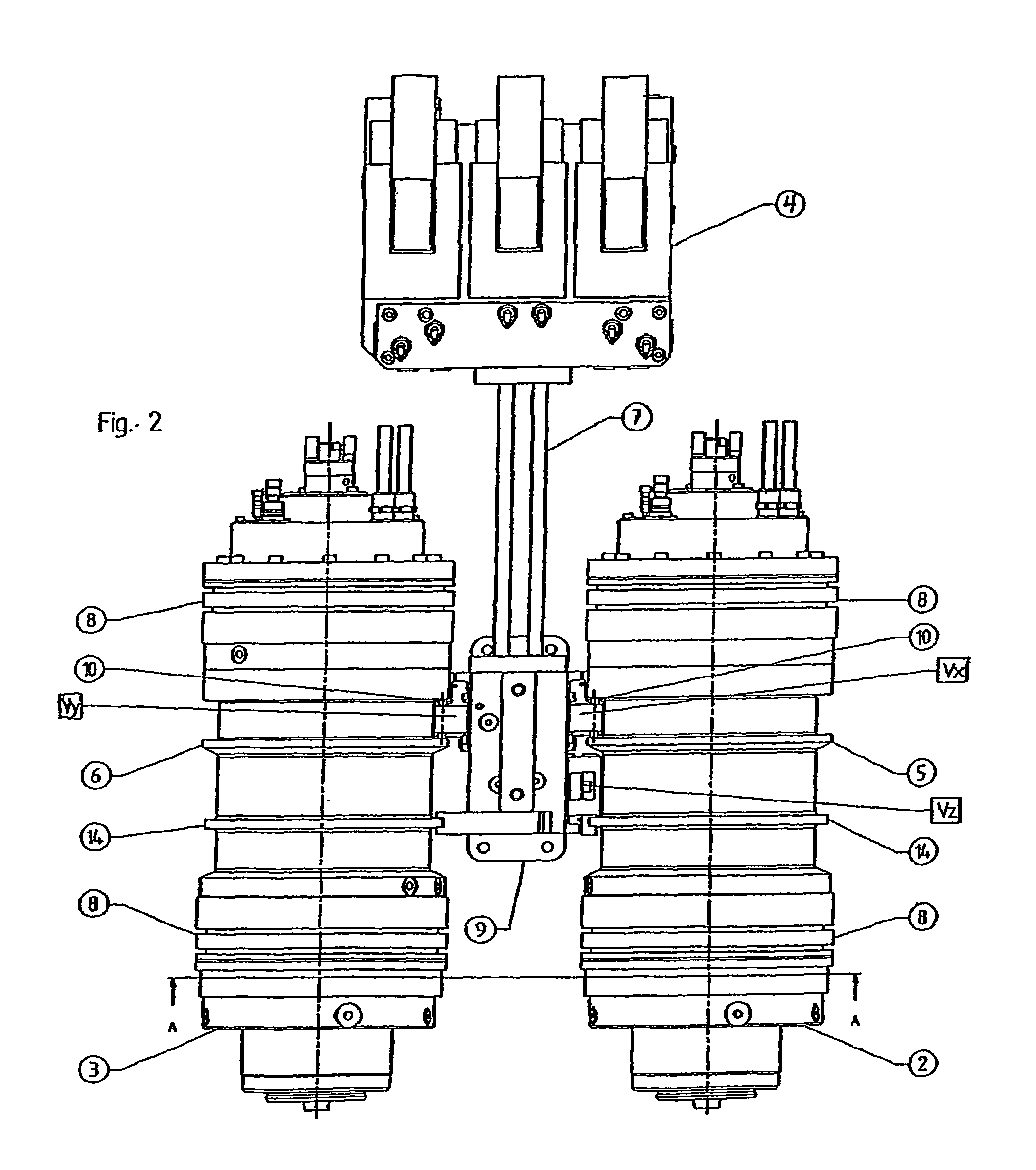 Machine tool comprising parallel tool spindles that can be repositioned in relation to one another