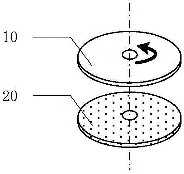 Rotary friction generator, voltage stabilized output circuit and power supply device