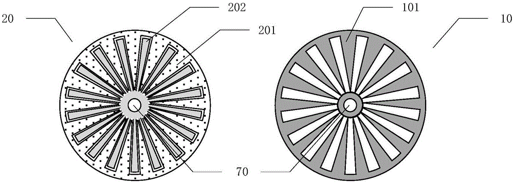 Rotary friction generator, voltage stabilized output circuit and power supply device