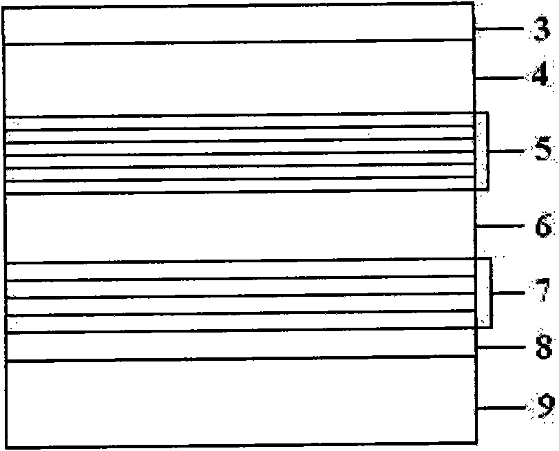 AlGaInP system LED with electron hole dual limitation and preparation method thereof