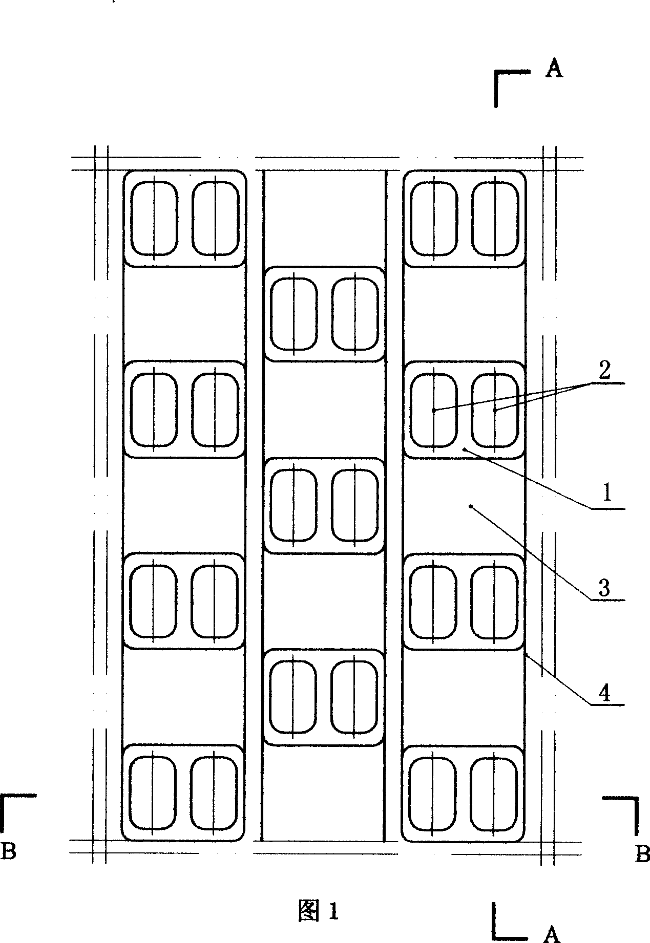 Tridimensional stretching and perforating net surface