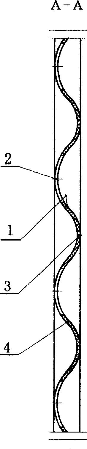 Tridimensional stretching and perforating net surface