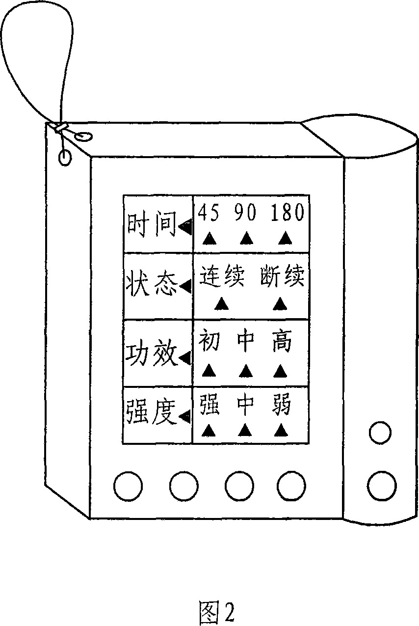 Ecological therapeutical appliance controlled by microcomputer