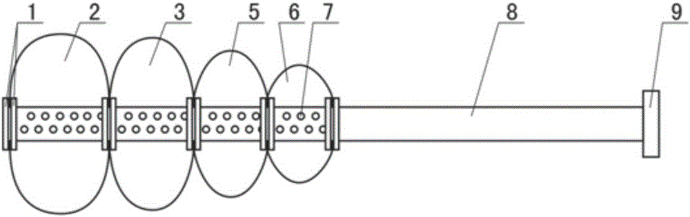 Externally-expanding gradual-change inflatable docking unit used for outer space