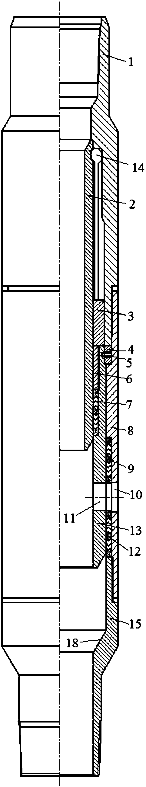 Electric ignition layered gas injection valve and layered electric ignition pipe column