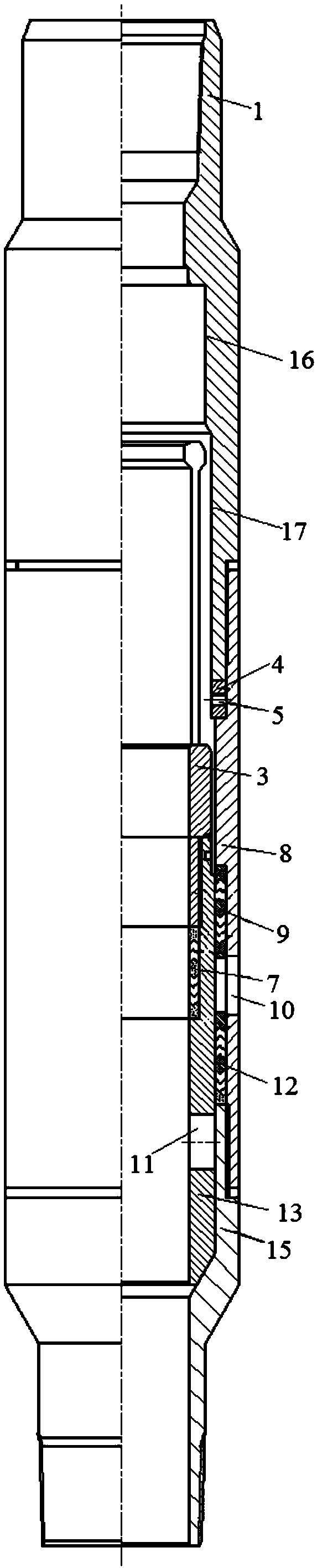 Electric ignition layered gas injection valve and layered electric ignition pipe column