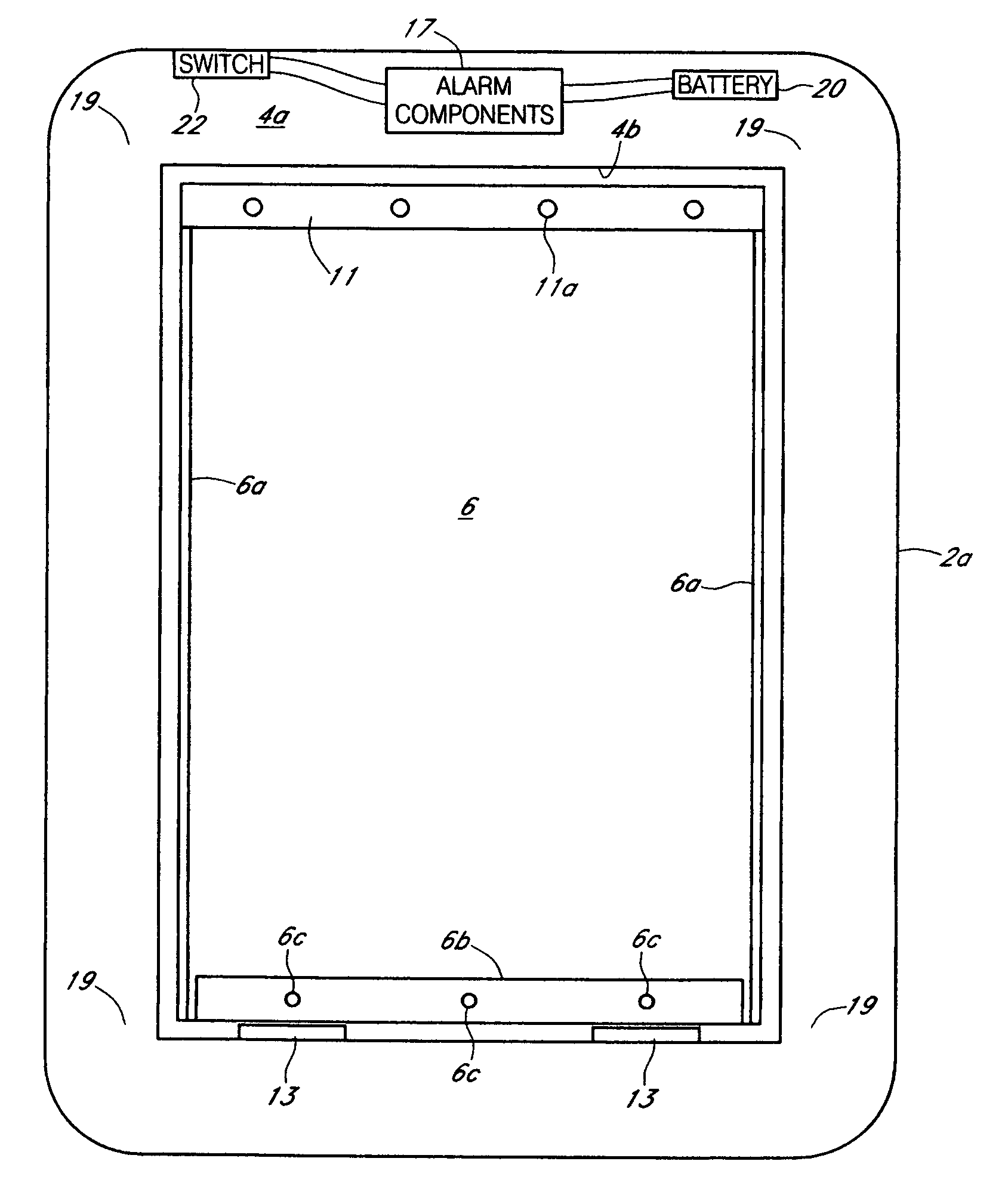 Pet door with built in alarm