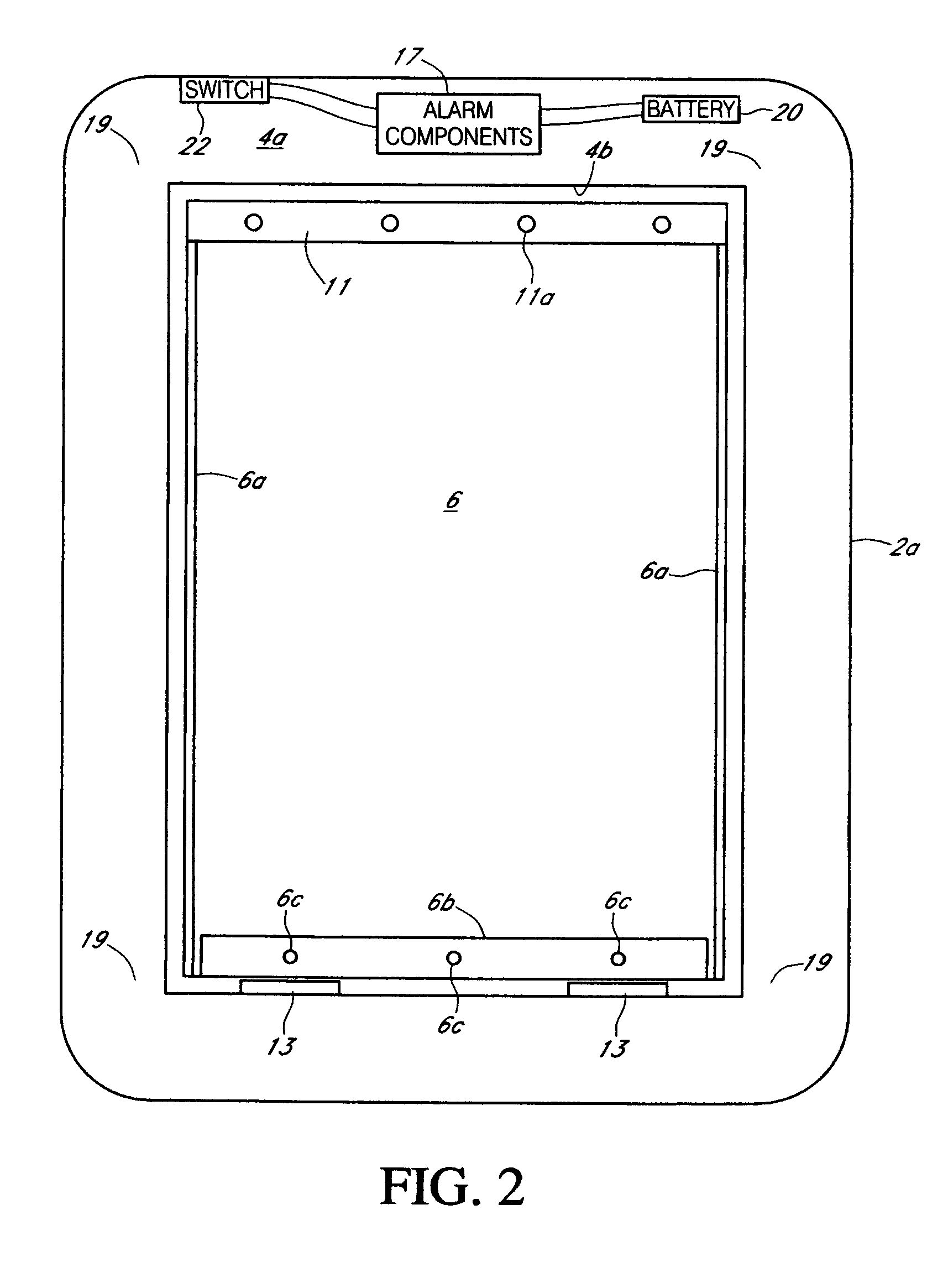 Pet door with built in alarm