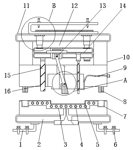 Metal plate mold with heat dissipation function