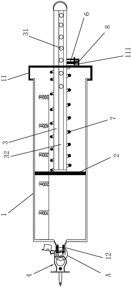 Non-gravity type suspension-avoiding transfusion device