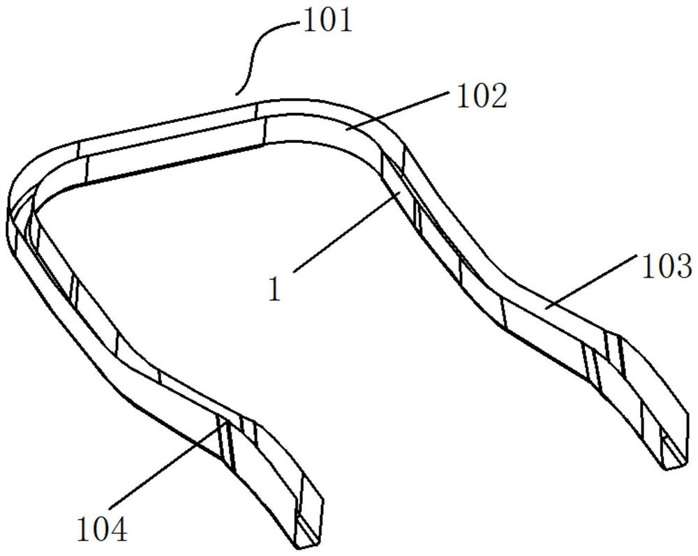 Mold pressing and bag pressing integrated forming process for composite chair back