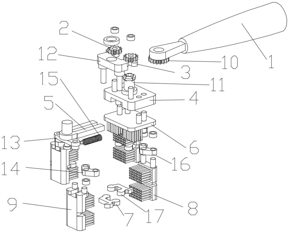 An adaptive electric toothbrush with three-sided bristles