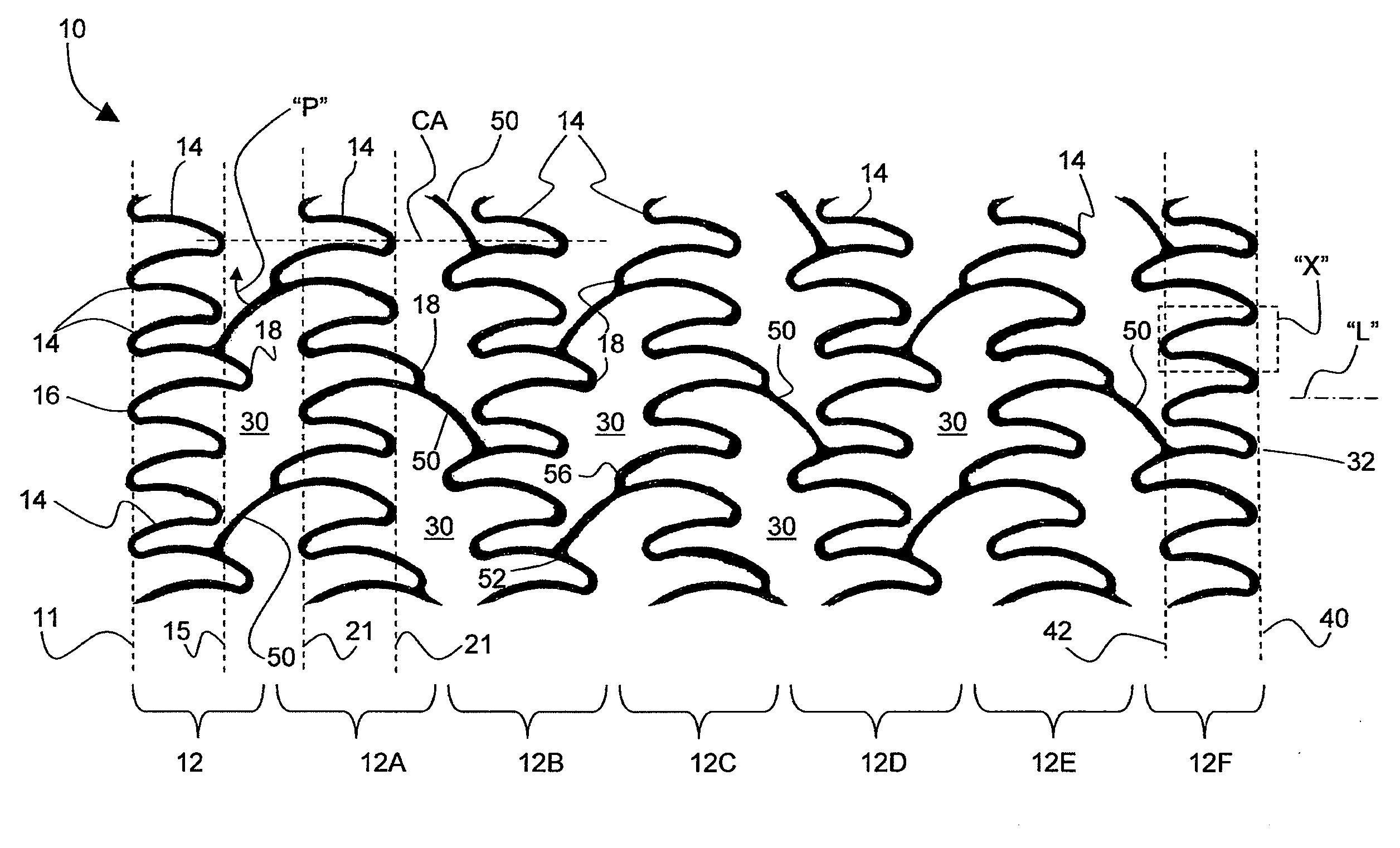 Flexible expandable stent