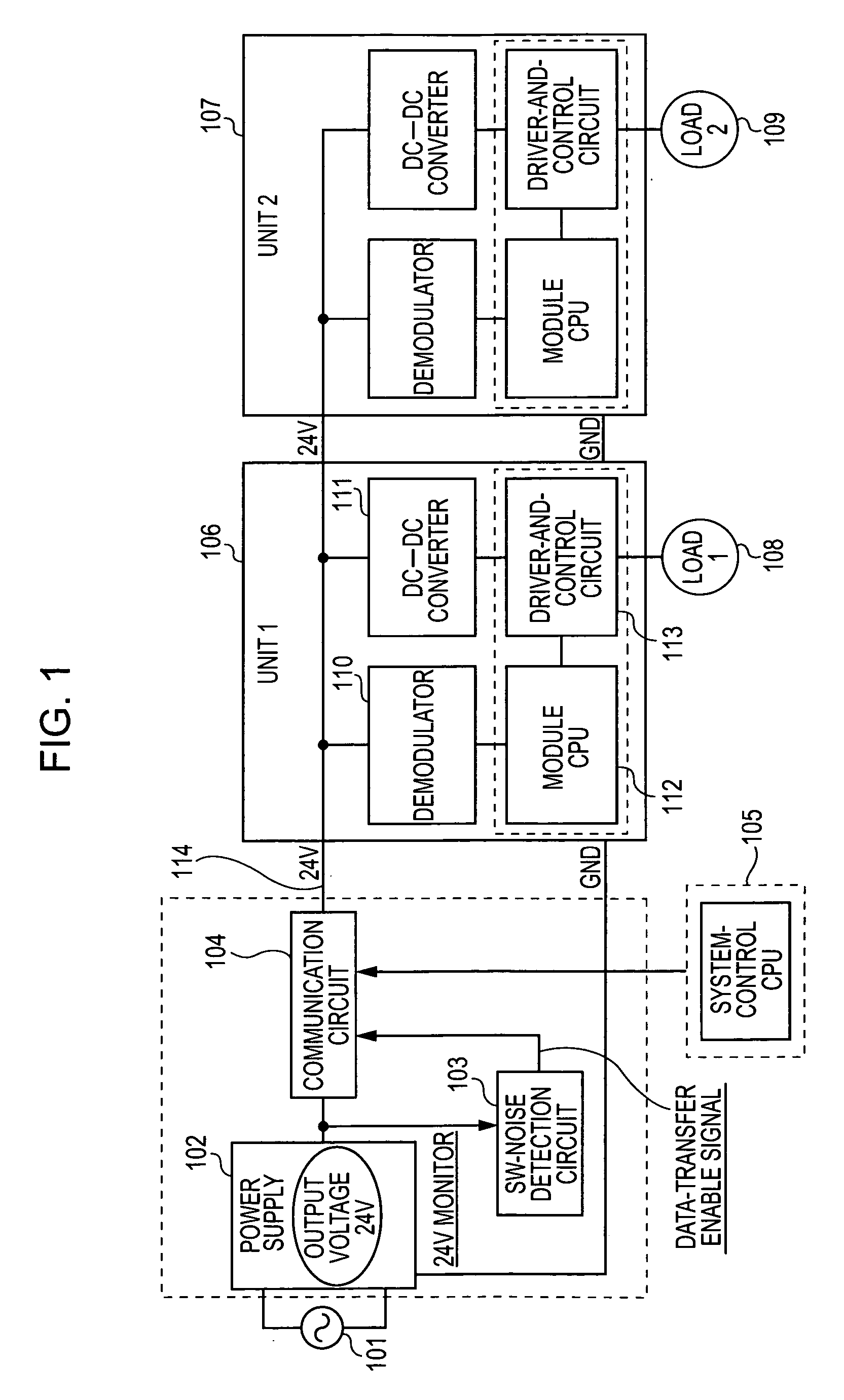 Power-line communication device