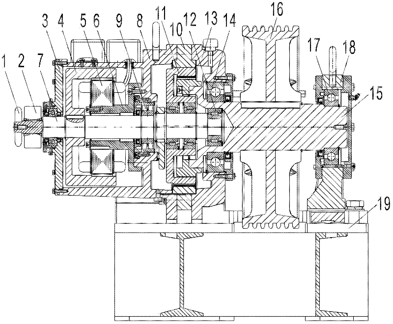 Elevator traction machine