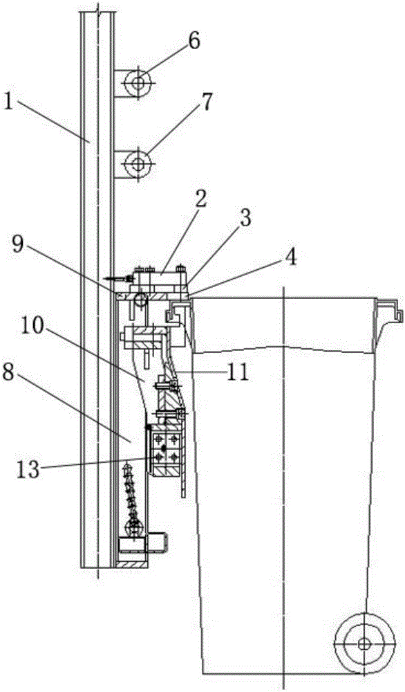 Dynamic automatic weighing system of kitchen garbage vehicle