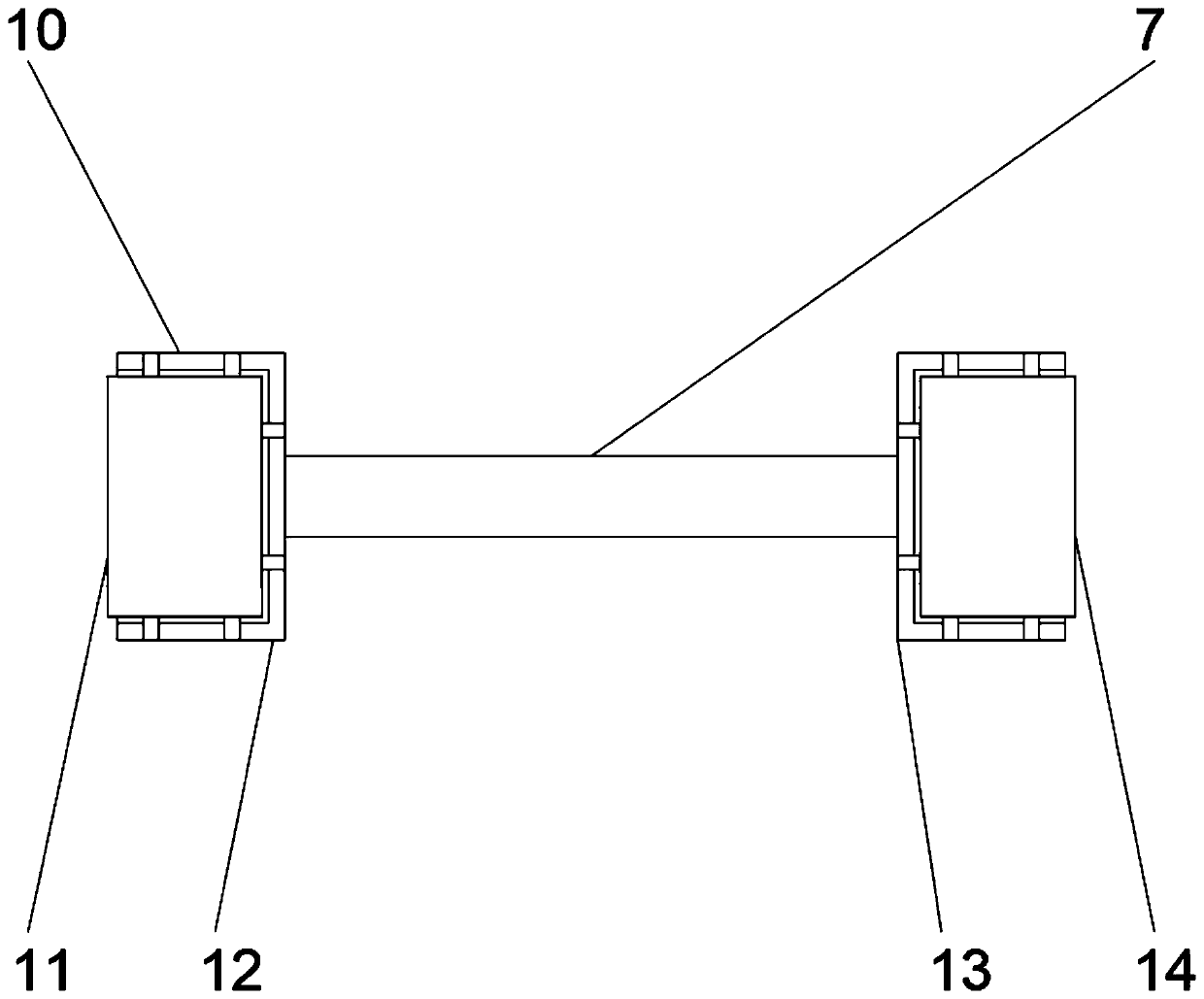 Cross beam for student bed