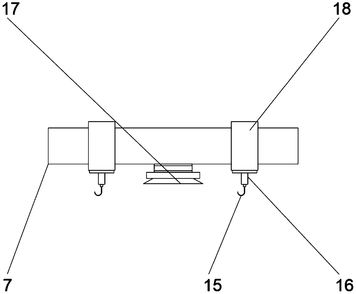 Cross beam for student bed