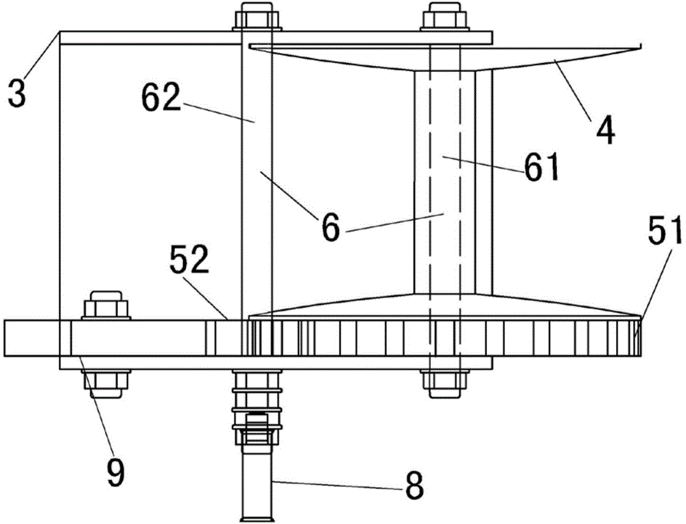 High-altitude working tool lifting device for power transmission line