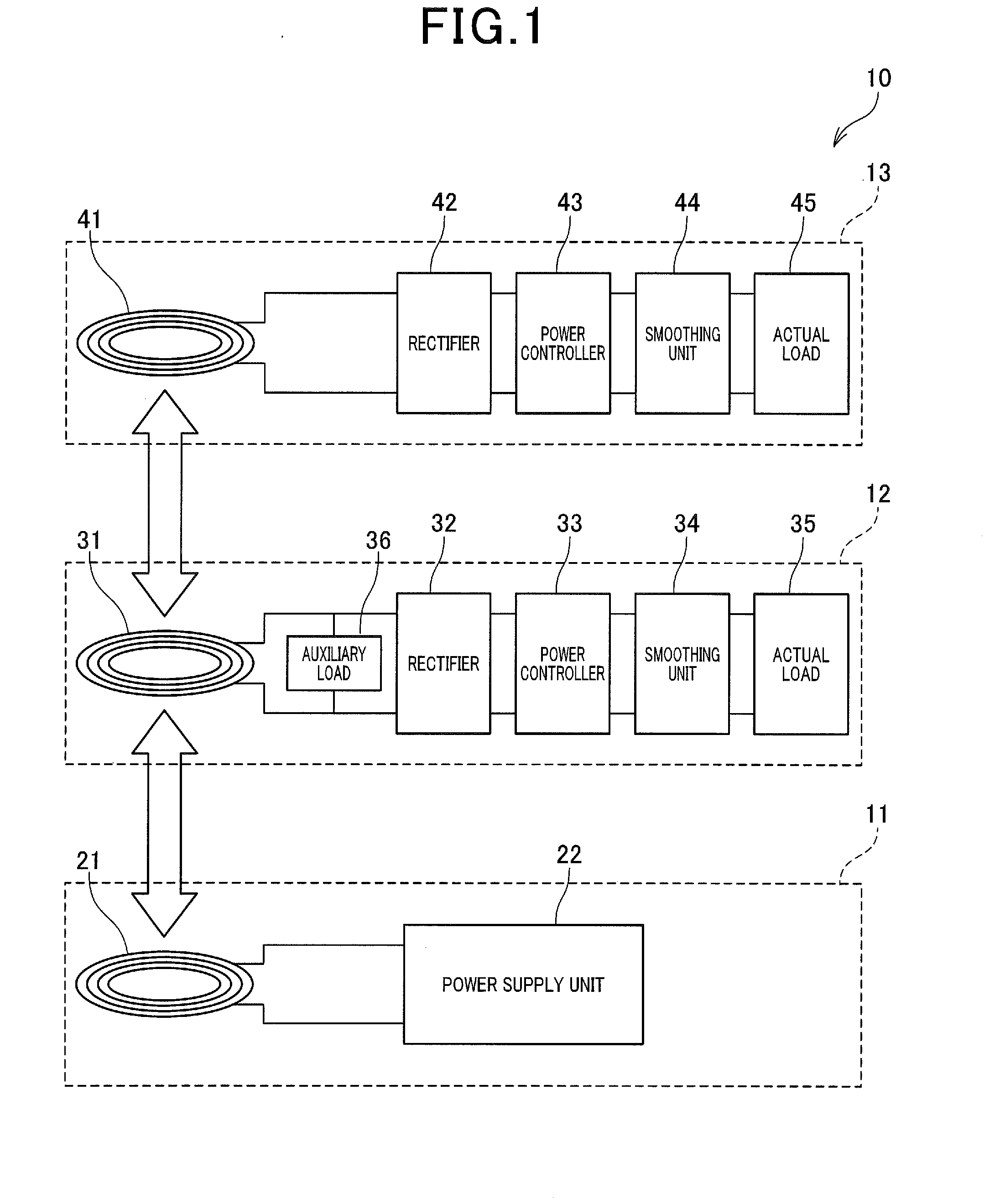 Wireless power supply apparatus, filter unit and power supply apparatus for robot using the filter unit