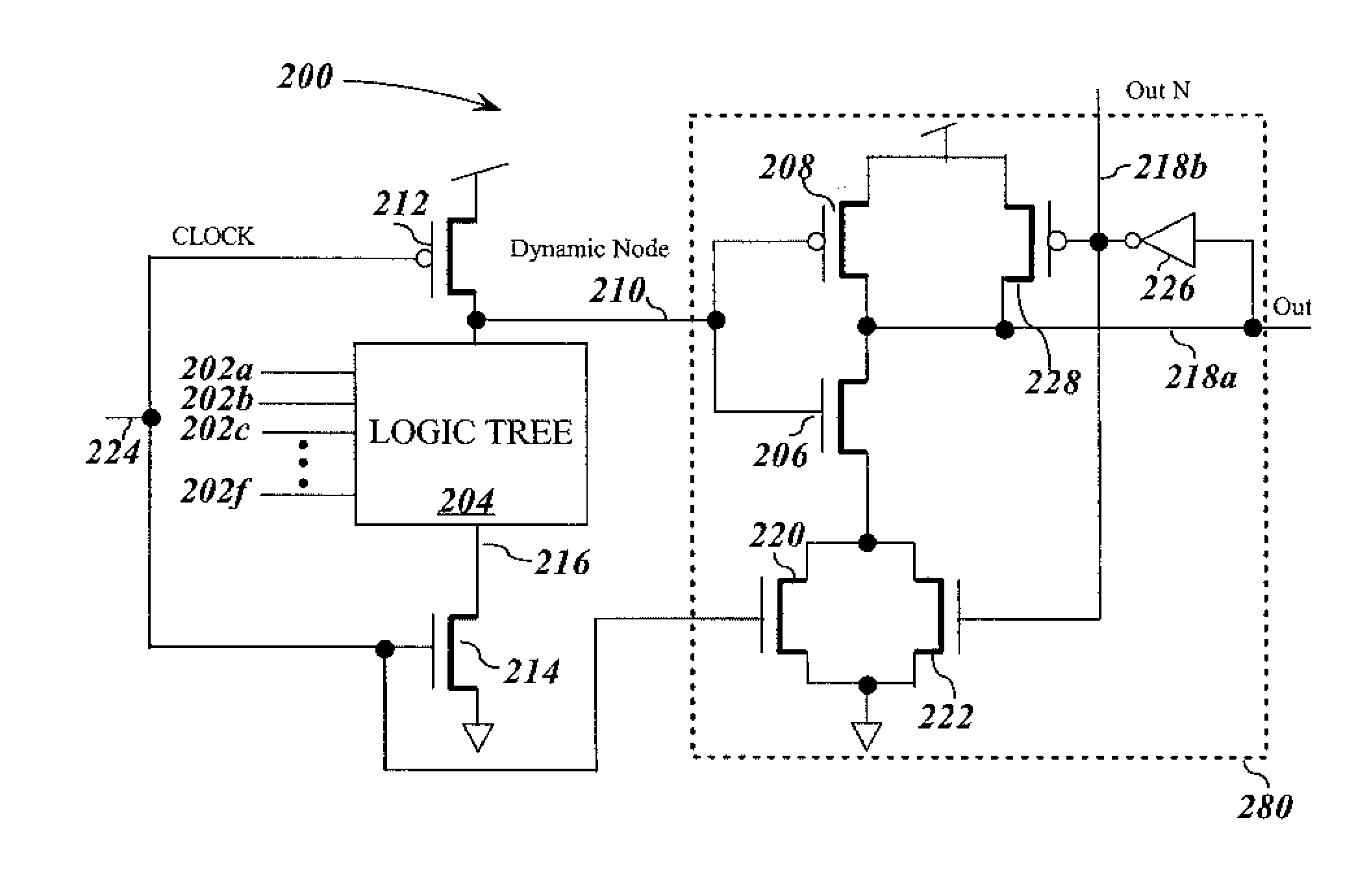 Ultra high-speed nor-type lsdl/domino combined address decoder