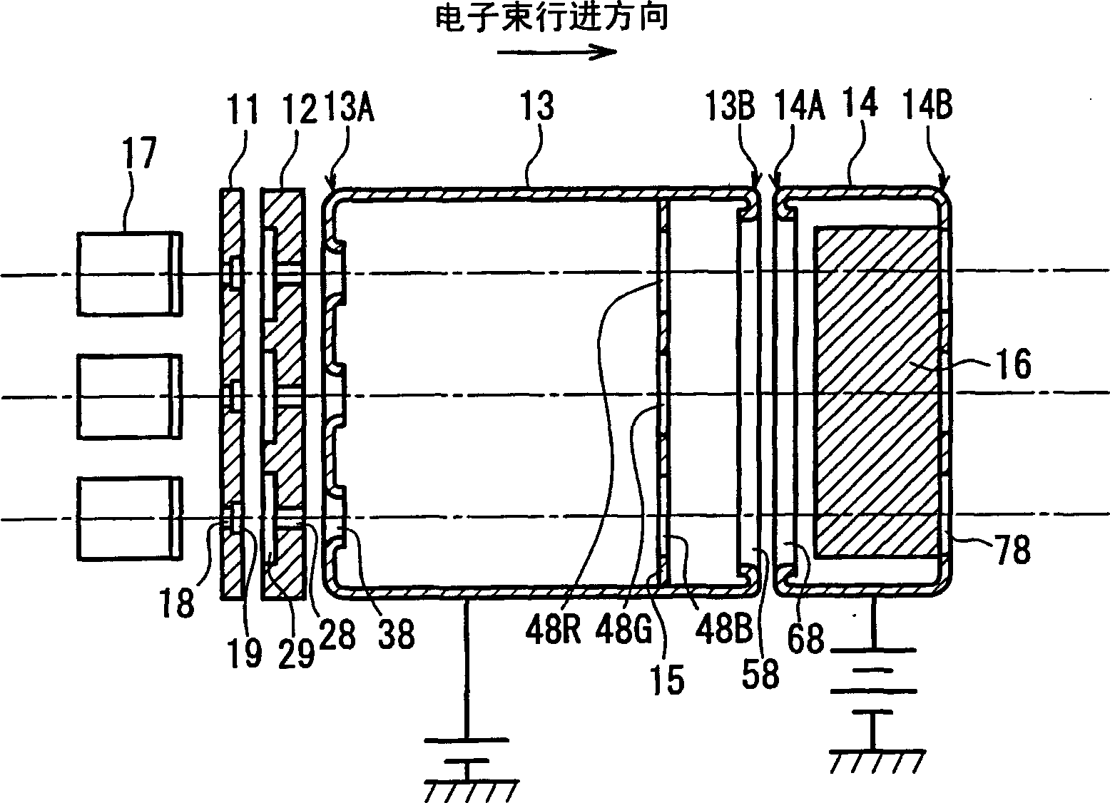 Color cathode ray tube apparatus