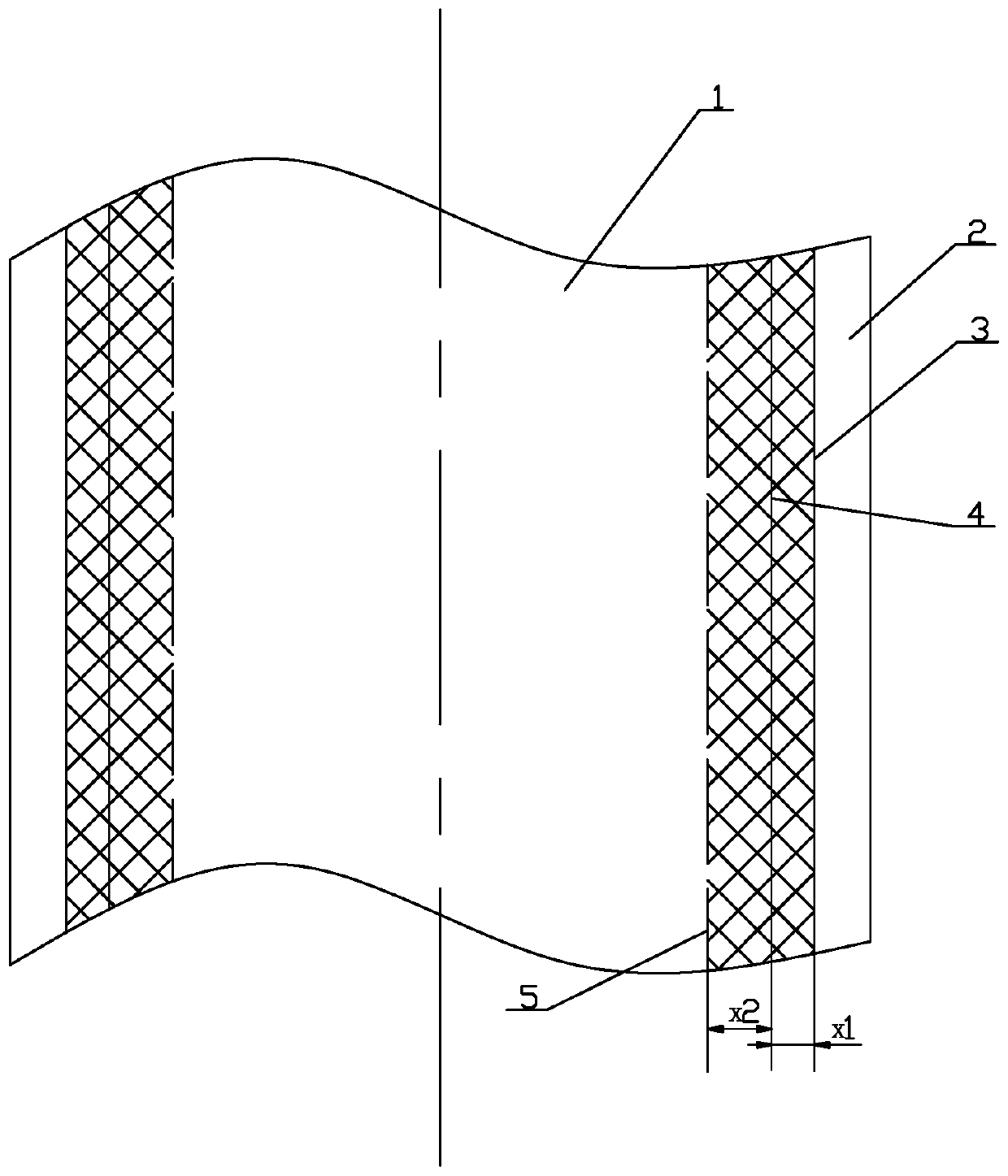 Method for improving strength of polyamic acid film edge part