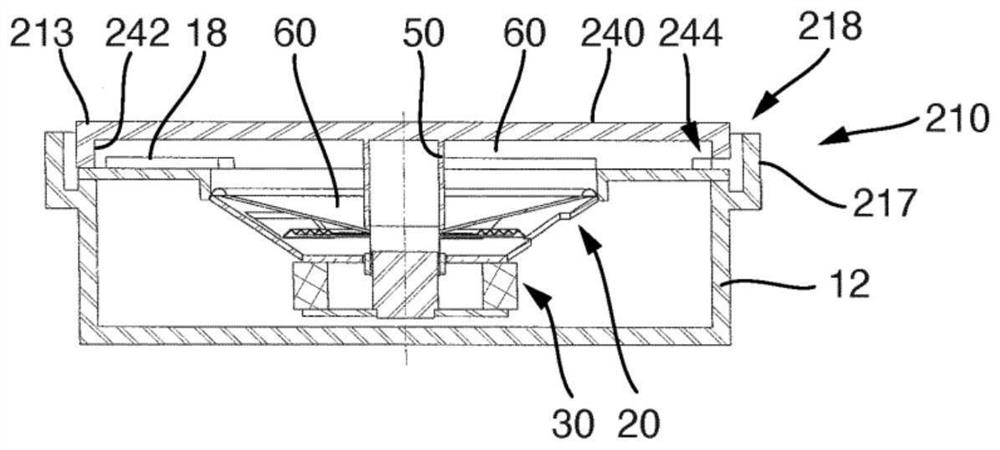 Loudspeaker, motor vehicle comprising a loudspeaker and use