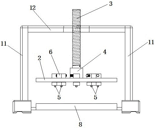 Movable mechanism of printing nozzle and 3D printer with movable system