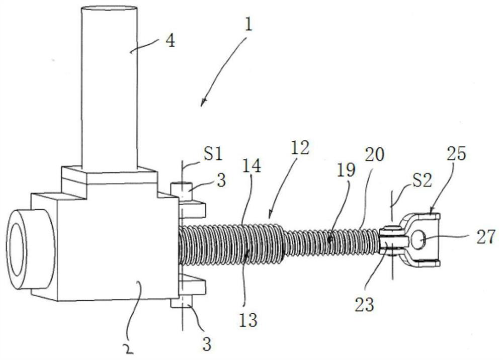 Driving device used for motor vehicle door