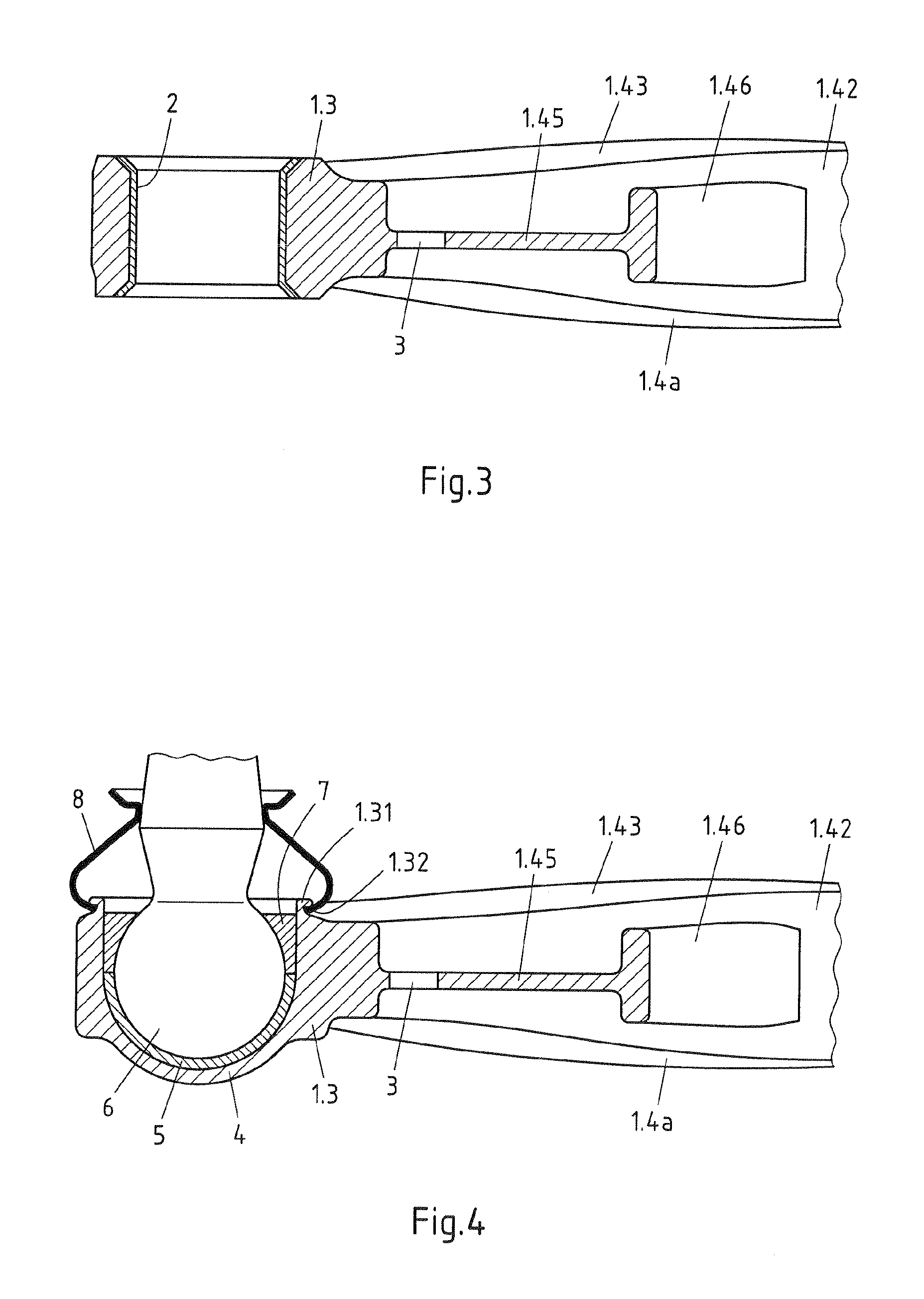 Transverse link made of fibre-reinforced plastics material for a wheel suspension of a vehicle