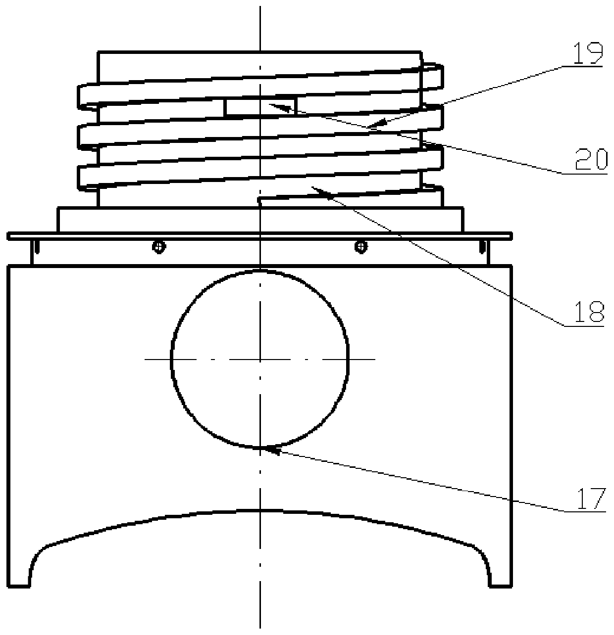 Variable-compression-ratio piston with driving mechanism