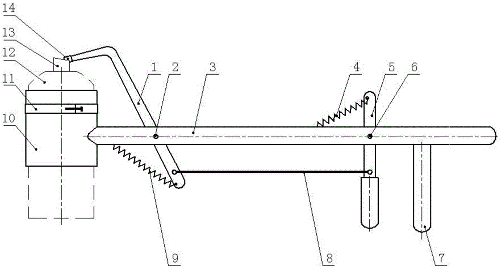 Manual control device controlling aerosol paint switch