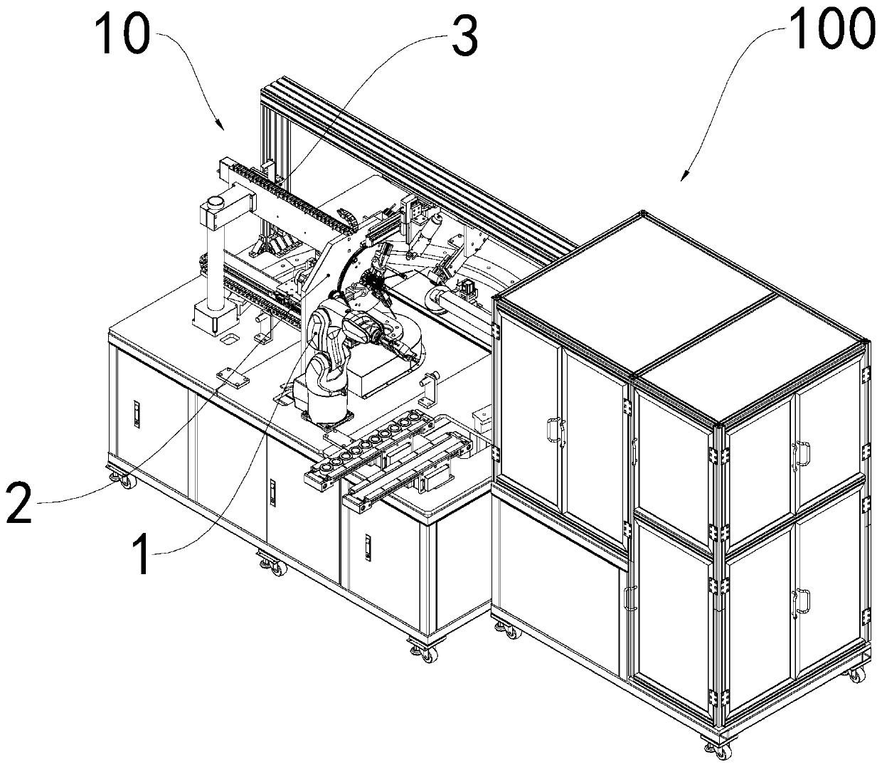 Threading mechanism for automatic winding machine