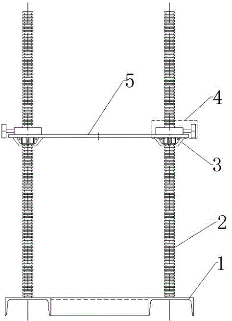 Unionmelt welding trolley track positioning device