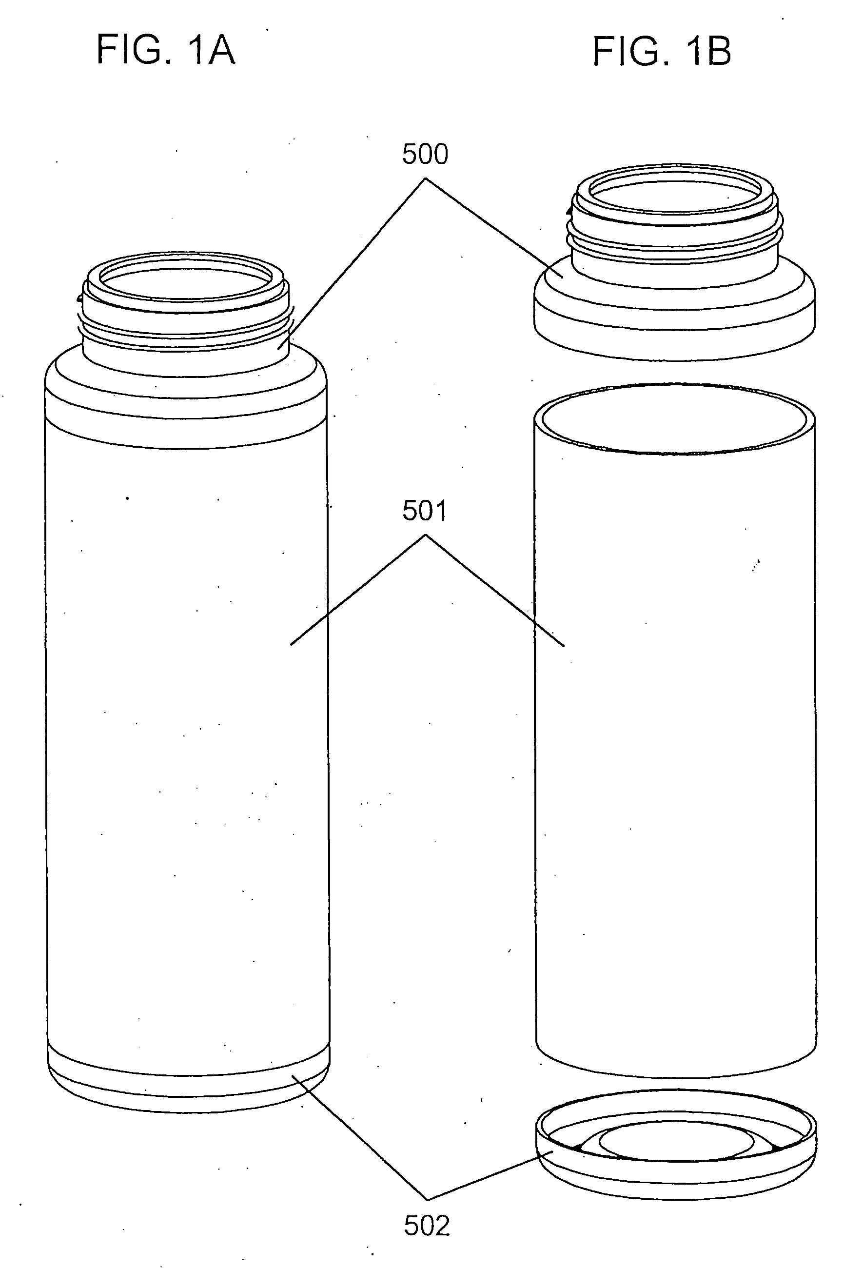 Self-cooling container for liquids