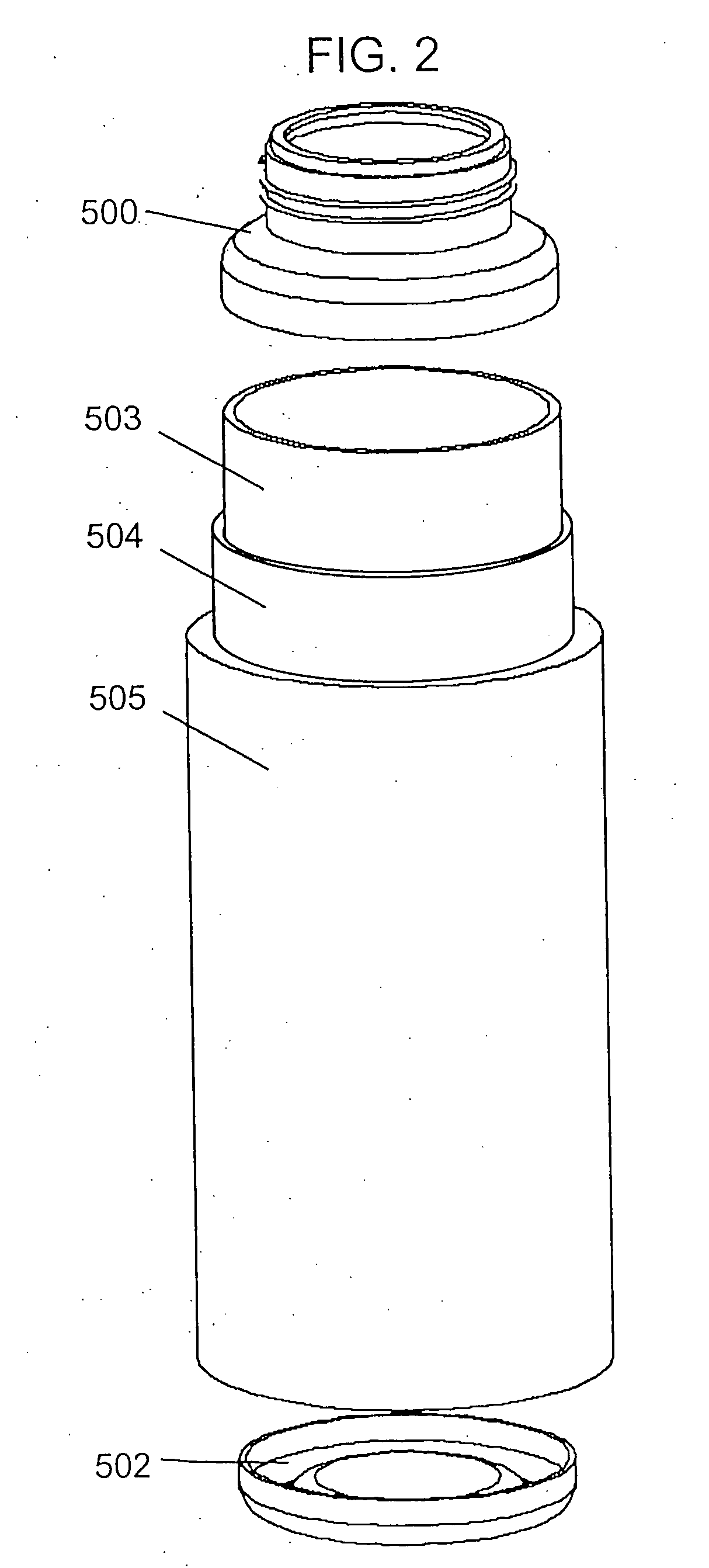 Self-cooling container for liquids