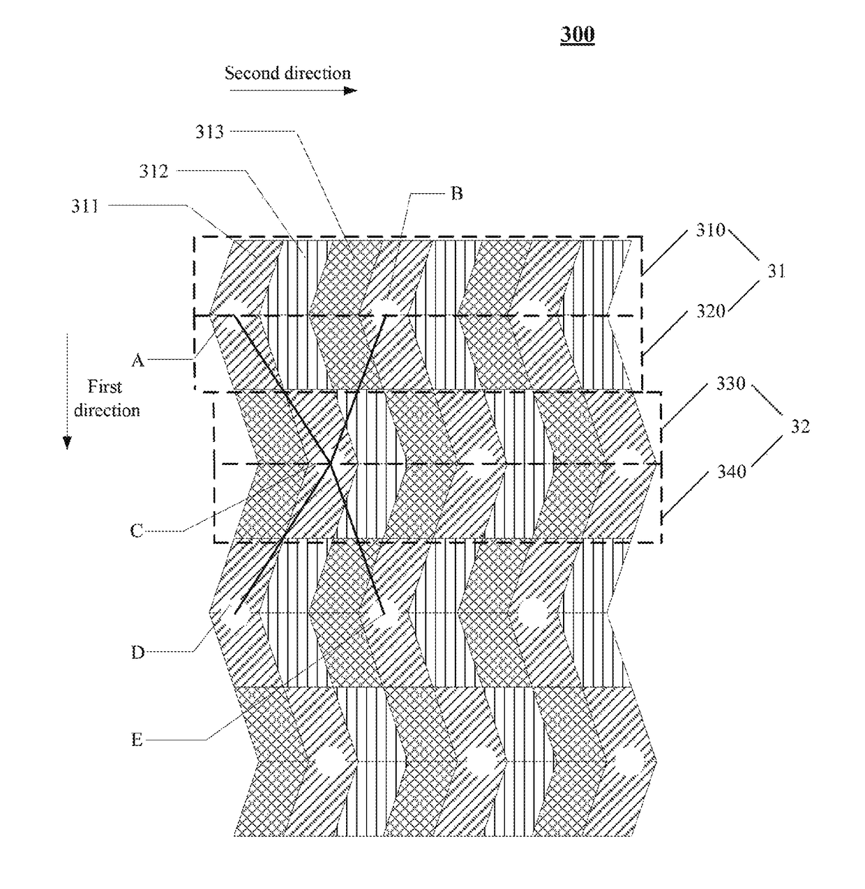 Pixel structure, array substrate and display device comprising the same