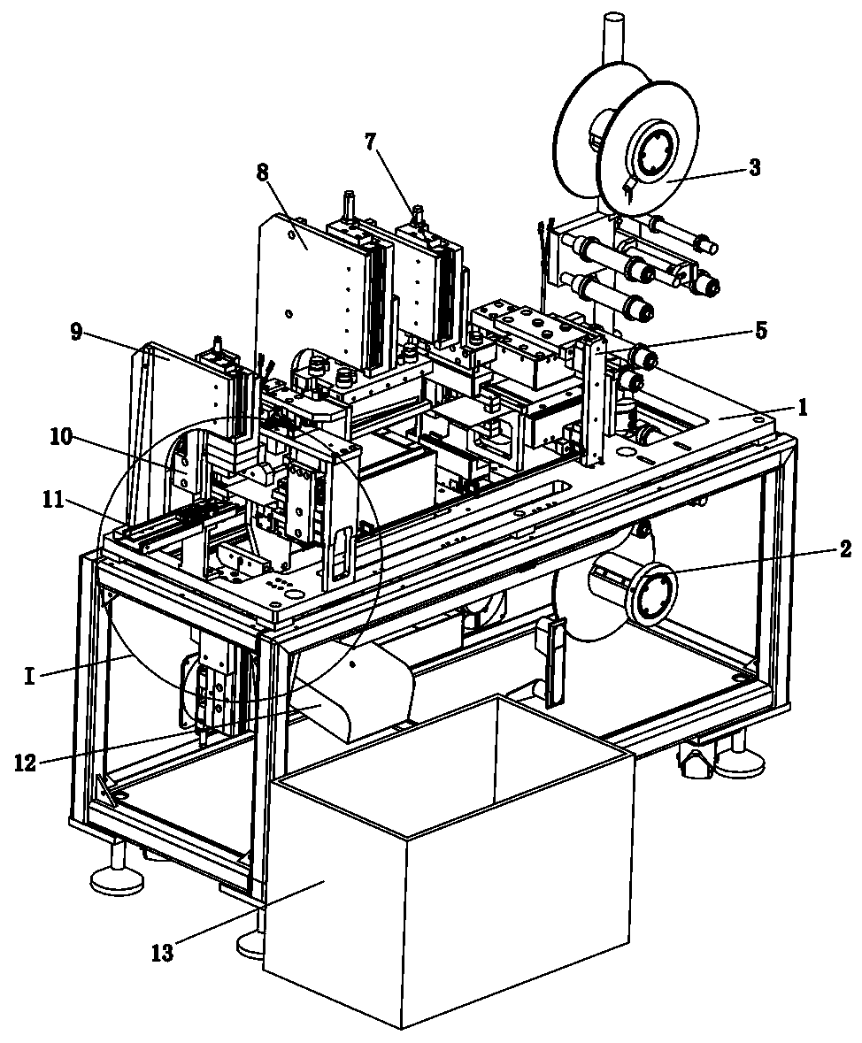 Double film bag type automatic packaging machine and automatic packaging process thereof