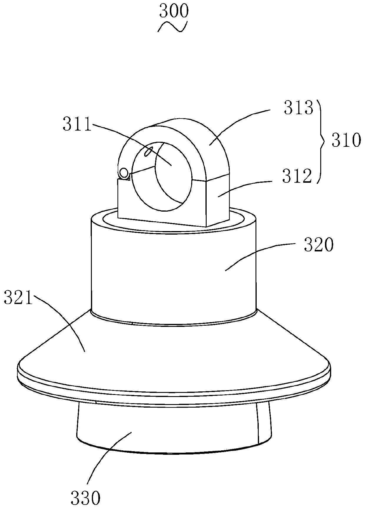 Overhead line electricity testing device