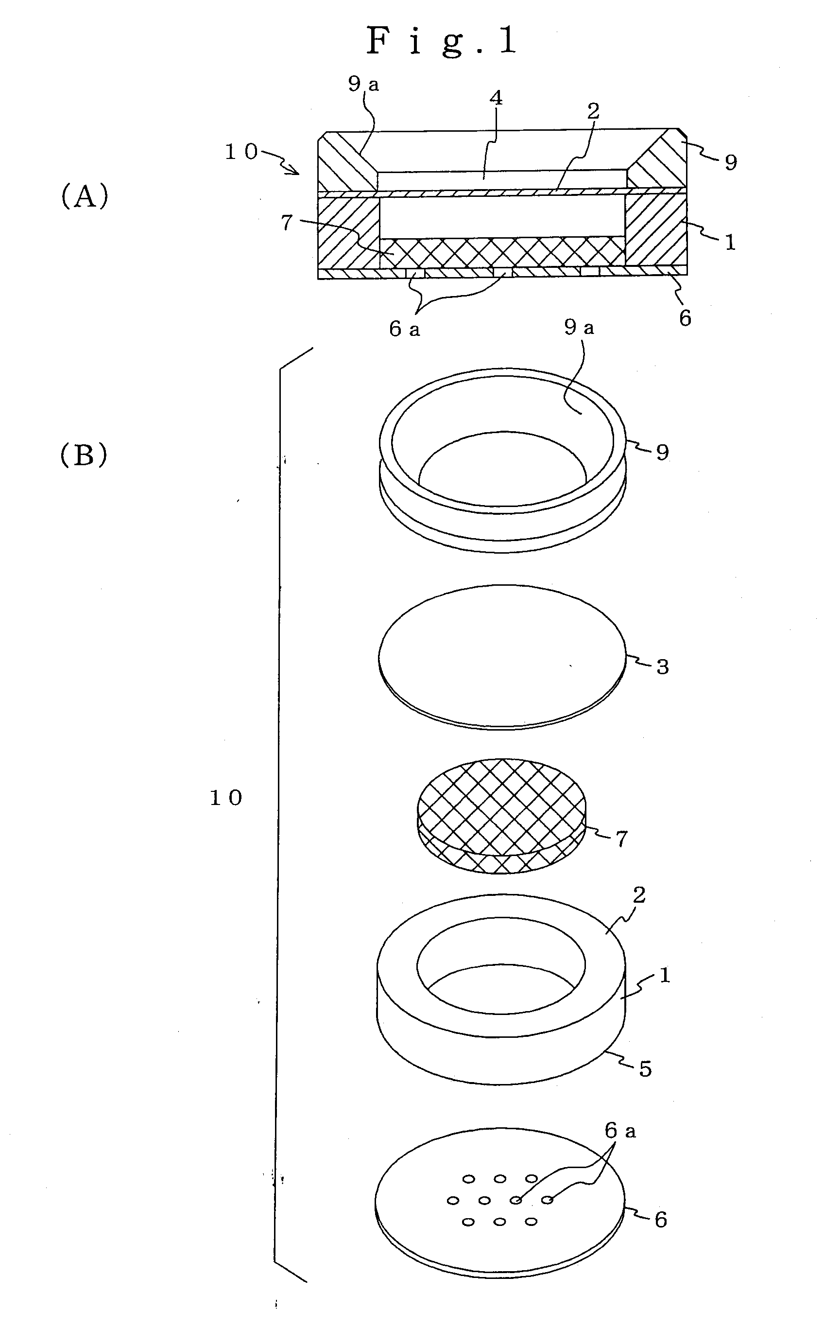 Gas Detectomg Element and Gas Detecting Device Suited for Same