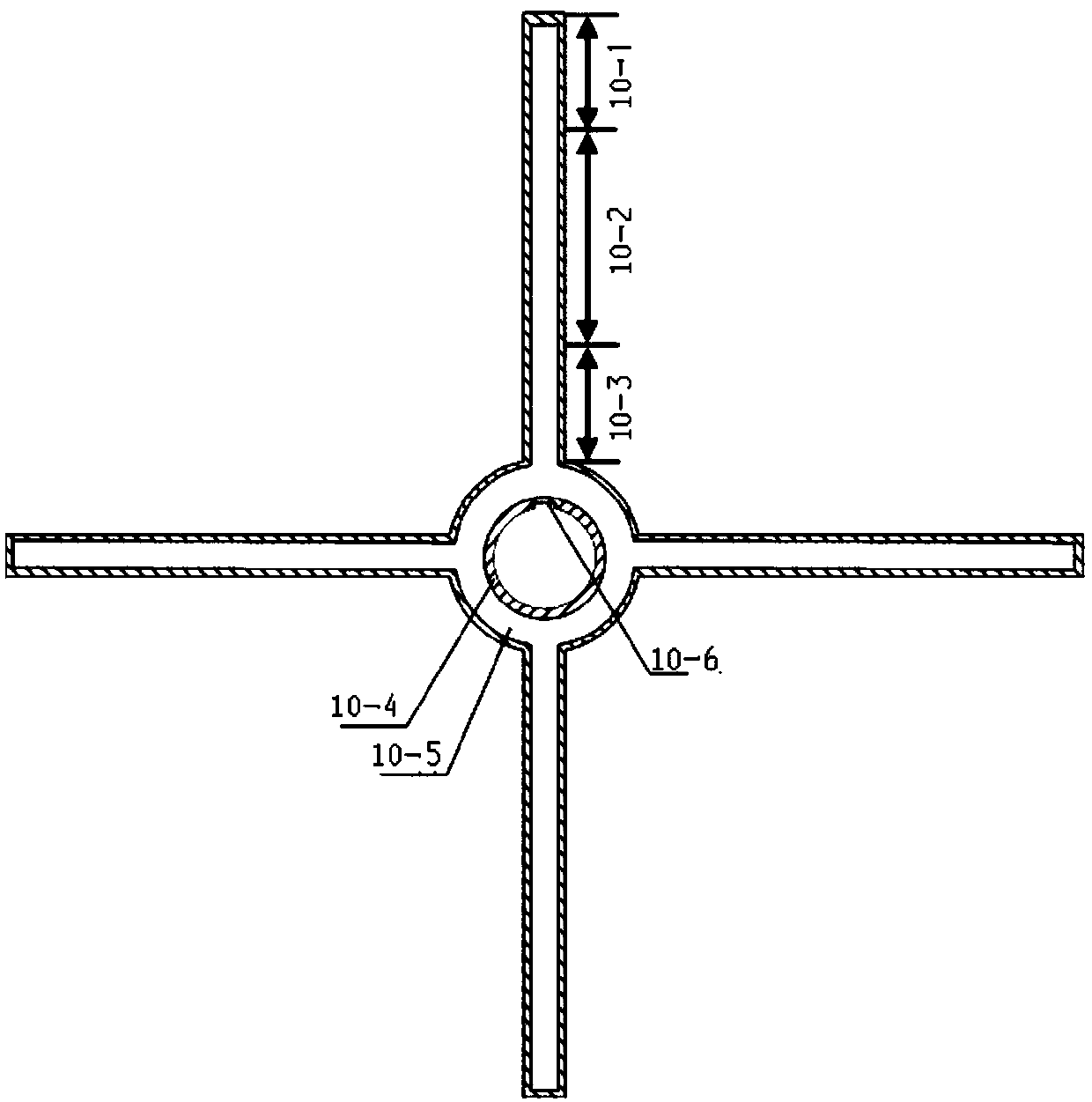 Radially-rotating heat pipe structure for cooling high-speed electric spindle inner cavity