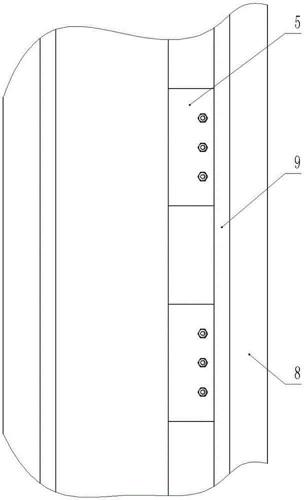 Portable house foundation connecting device