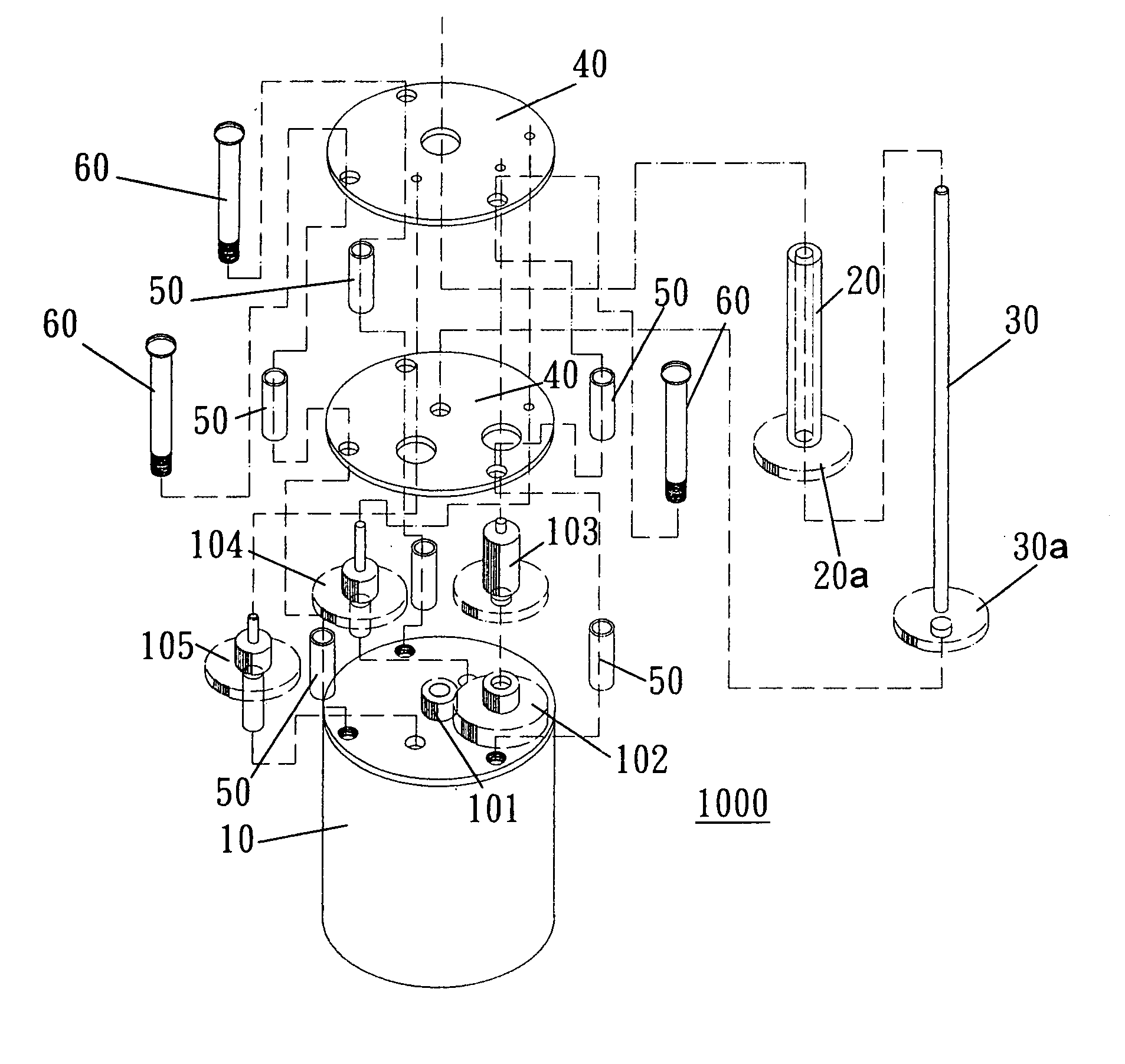 Rotary massaging stick