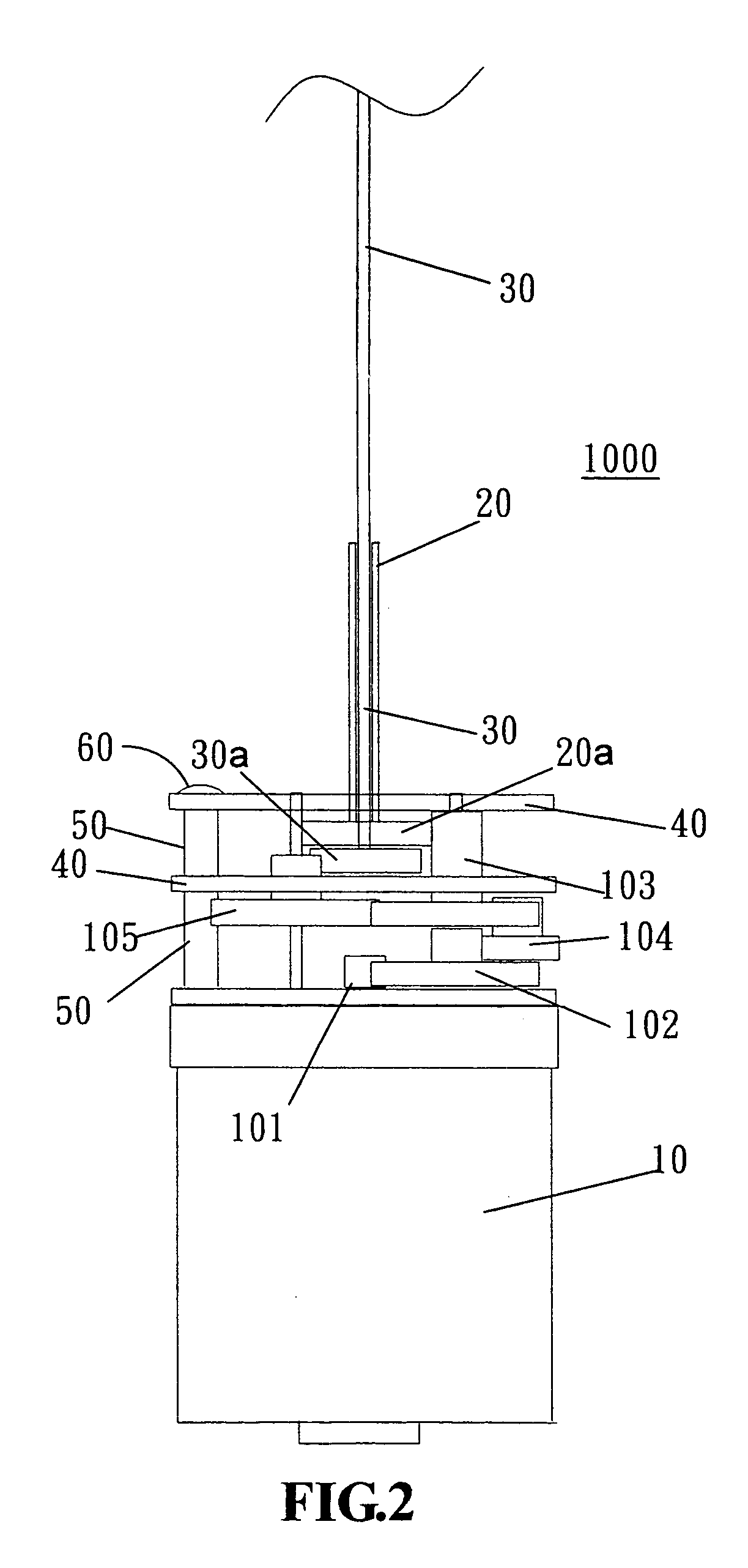 Rotary massaging stick